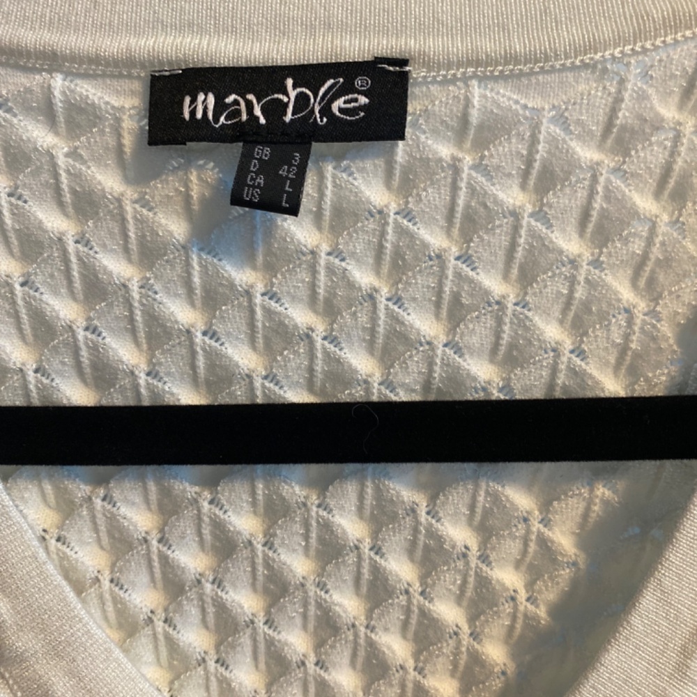 Marble V-neck sweater size L, 72% viscose - Picture 3 of 4